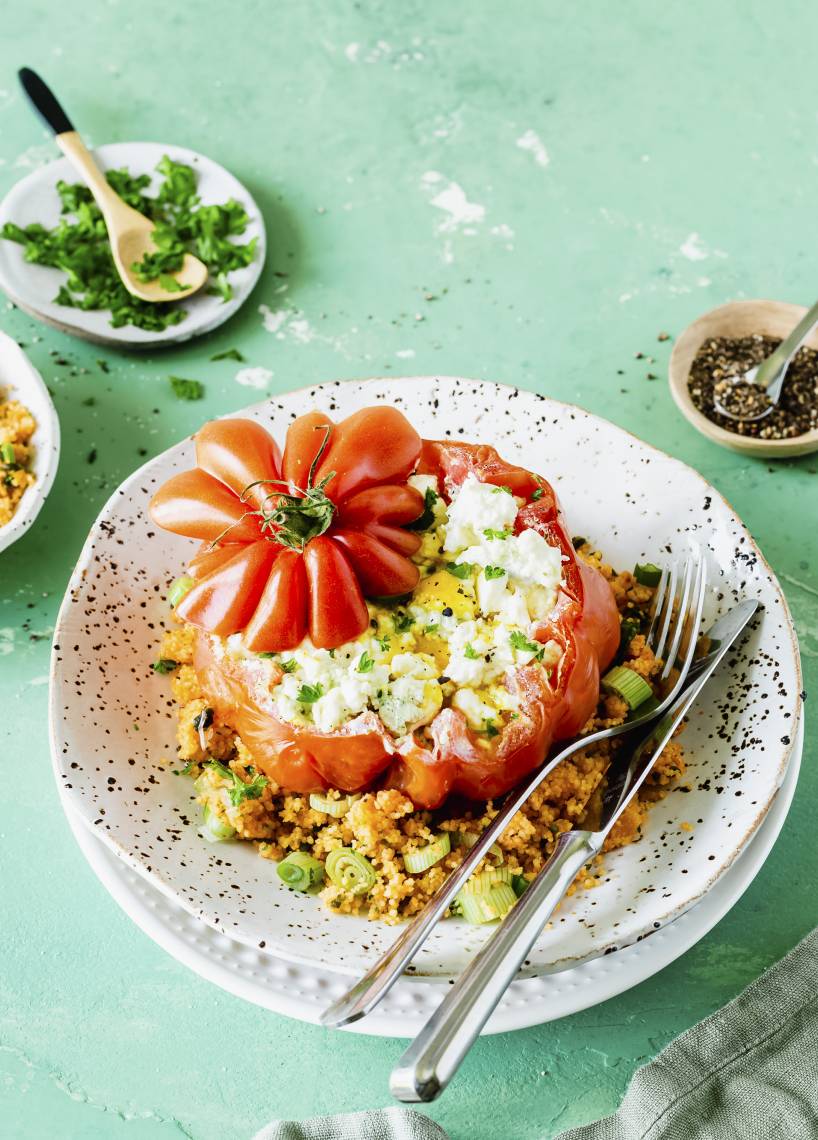 Gefüllte Tomaten mit Couscous