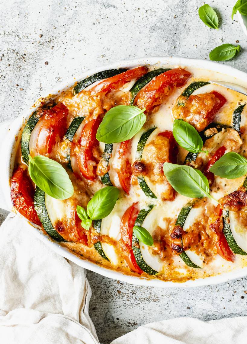 Gemüseauflauf mit Parmesan