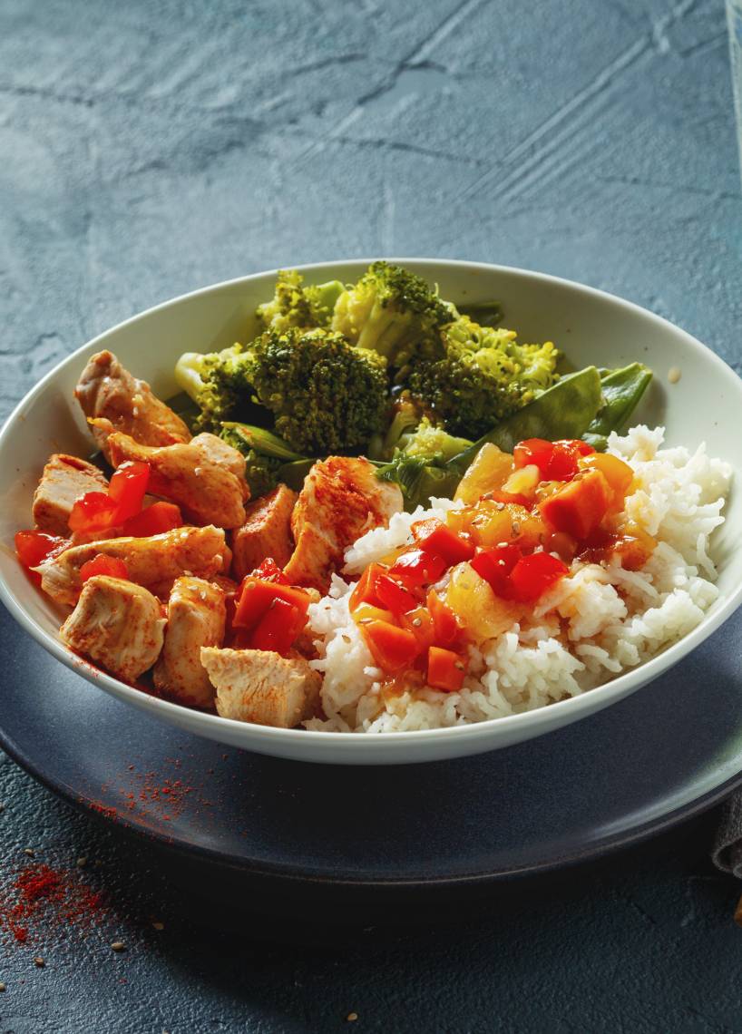 Hähnchen süßsauer aus dem Monsieur Cuisine | ZauberMix Hähnchen süßsauer aus dem Monsieur Cuisine | ZauberMix