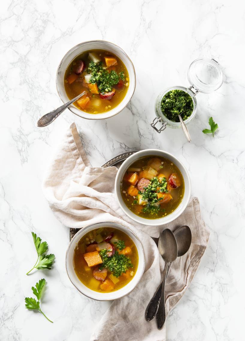 Kartoffeleintopf mit Kochwurst