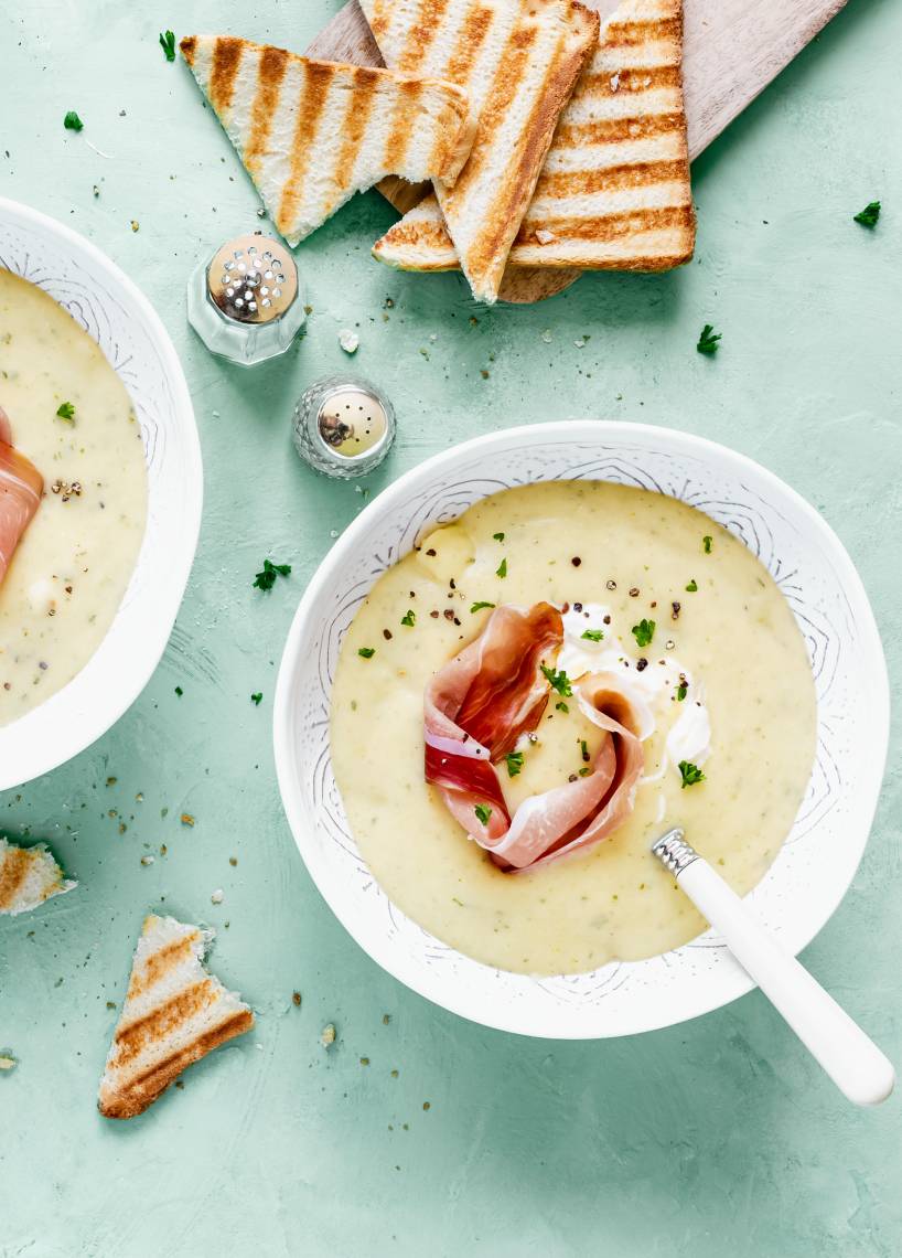 Kartoffelsuppe mit Schinken aus dem Monsieur Cuisine | ZauberMix Kartoffelsuppe mit Schinken aus dem Monsieur Cuisine | ZauberMix