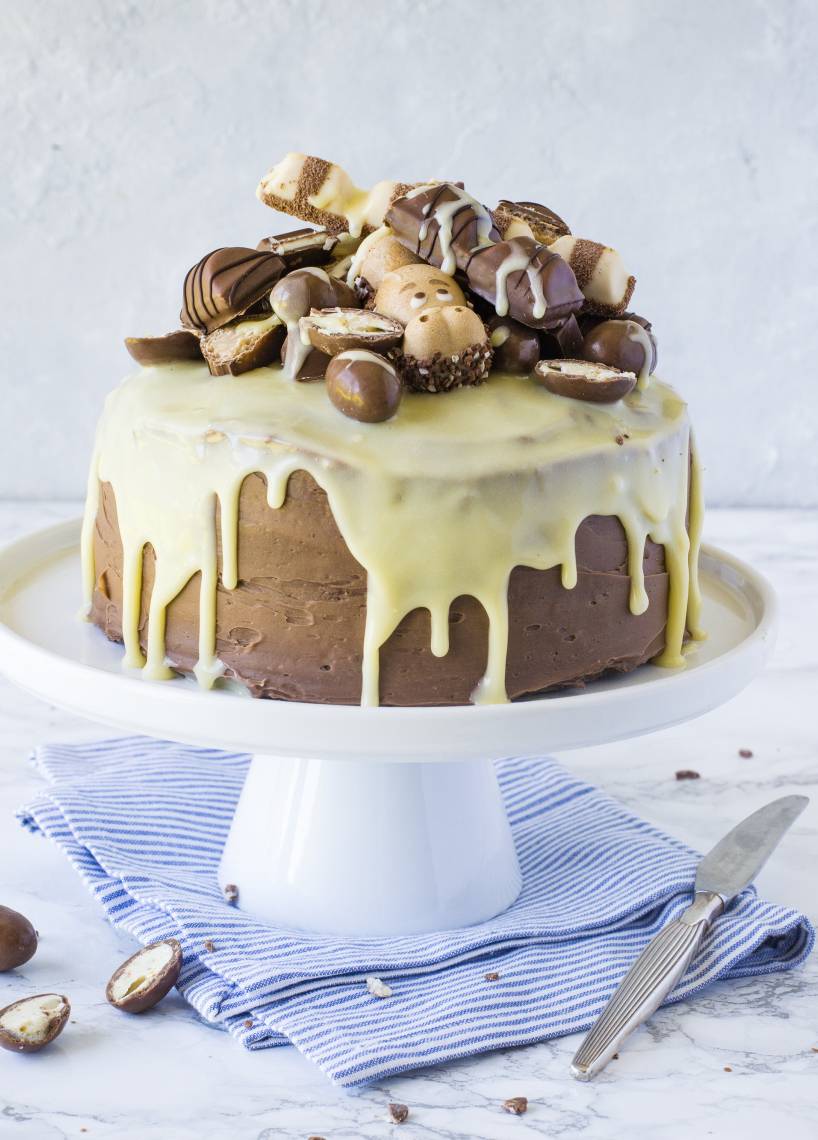 Traum aller Kids: Die Drip-Cake Kinderschokolade-Torte