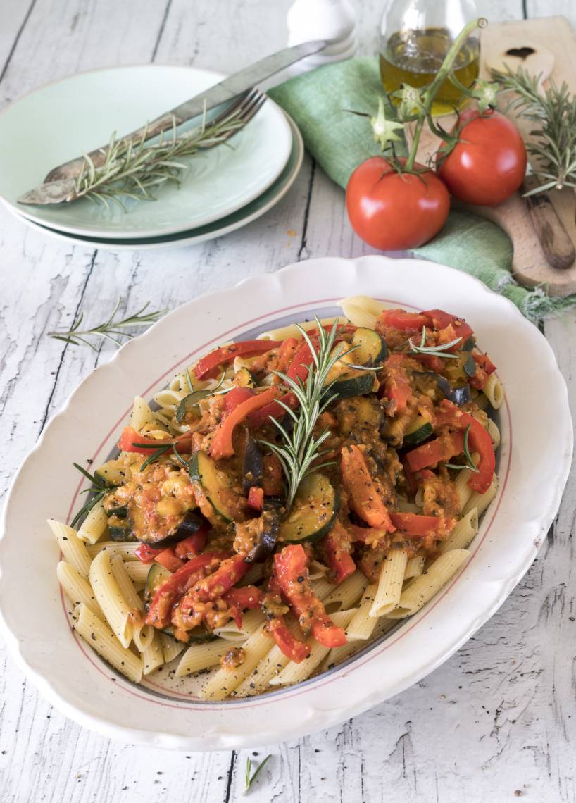 Nudeln mit Ratatouille