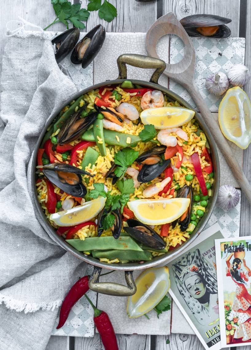 Paella mit Meeresfrüchten im Monsieur Cuisine | ZauberMix