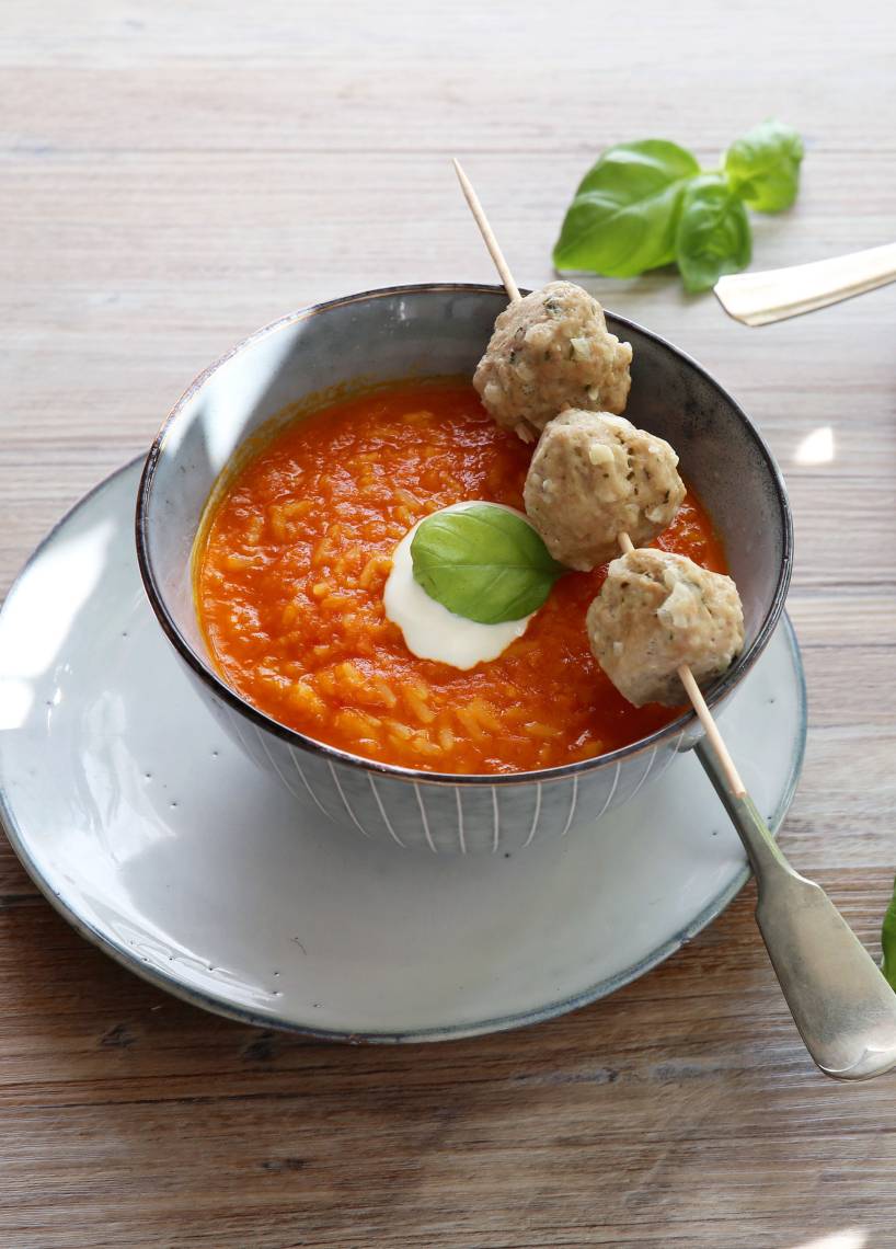 Paprika-Reis-Suppe mit Hack aus dem Monsieur Cuisine | ZauberMix