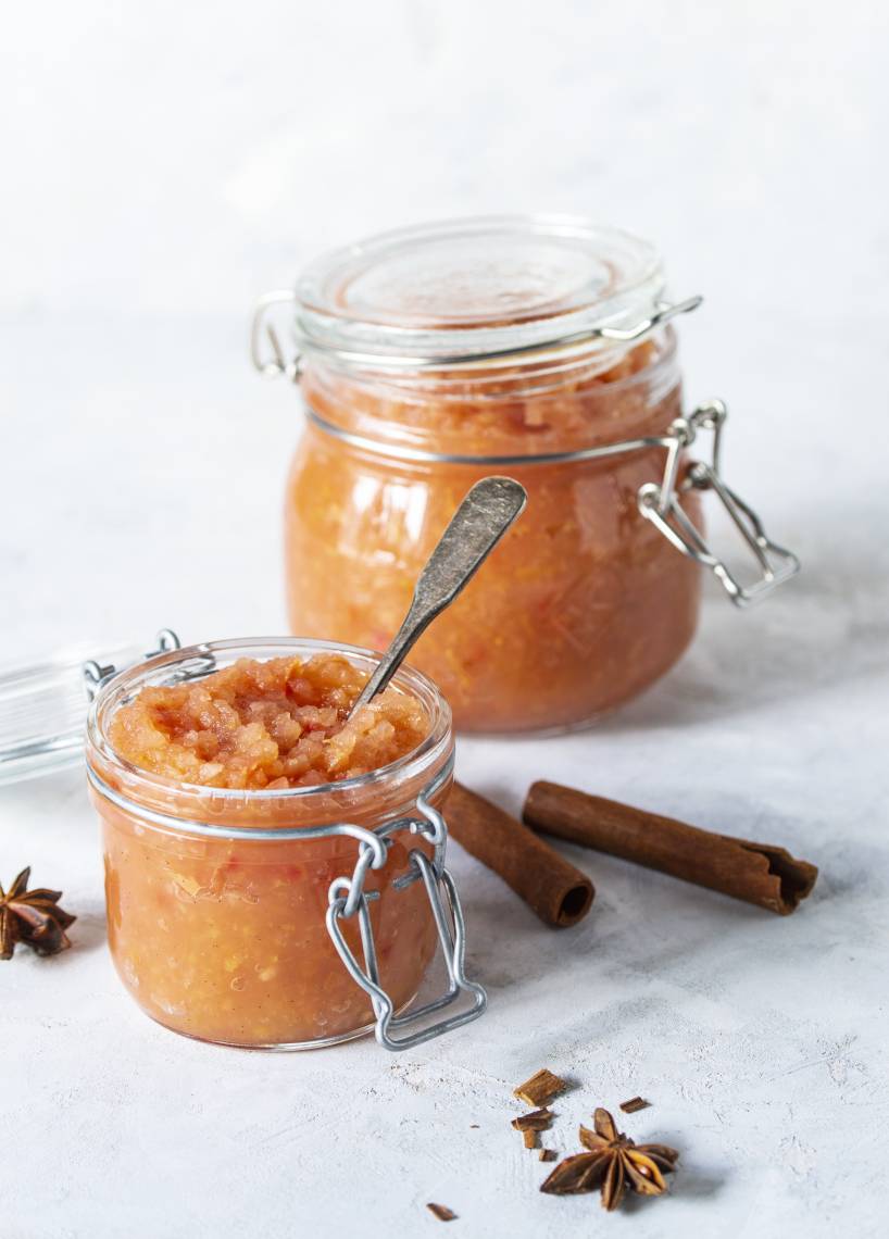 Rotes Apfelmus mit Zimtnote aus dem Monsieur Cuisine | ZauberMix