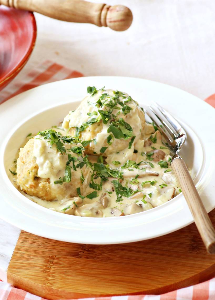Semmelknödel mit Pilzrahm im Monsieur Cuisine | ZauberMix