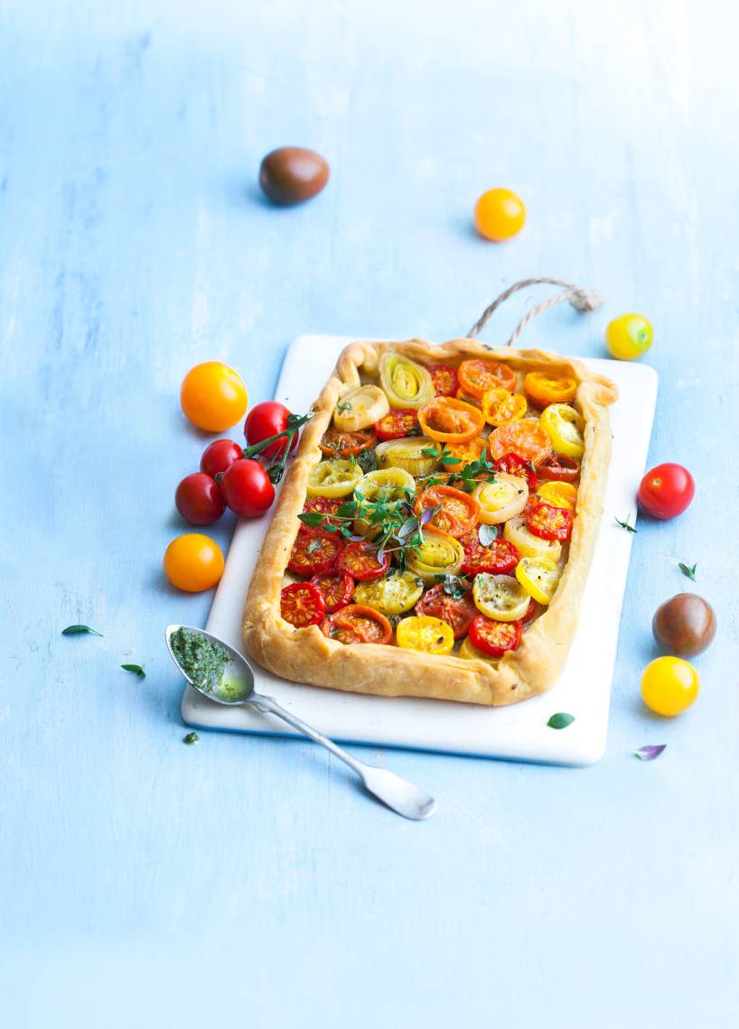 Tomatenkuchen mit Mürbeteig