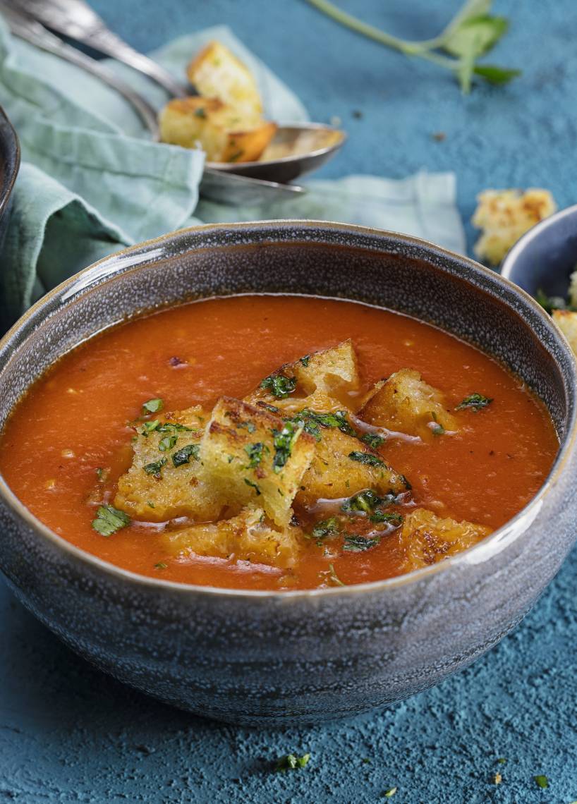 Tomatensuppe mit Croûtons im Monsieur Cuisine | ZauberMix
