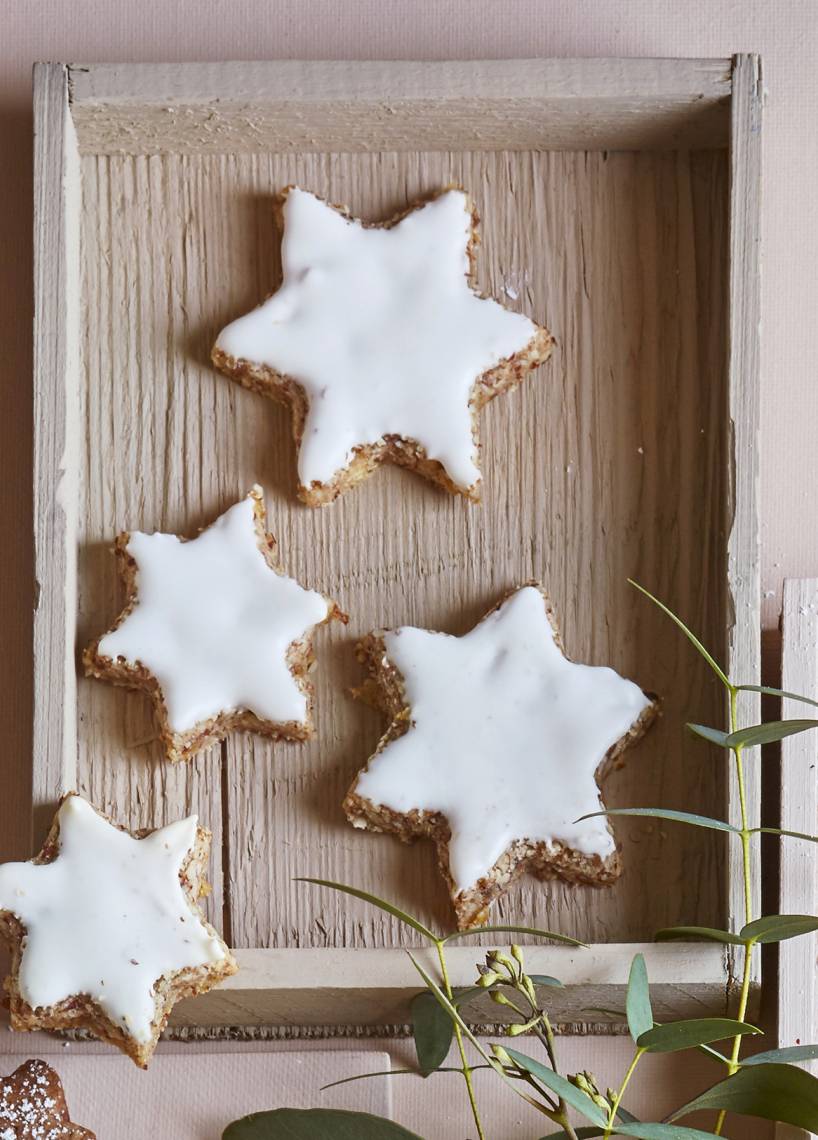 Zimtsterne mit Marzipan