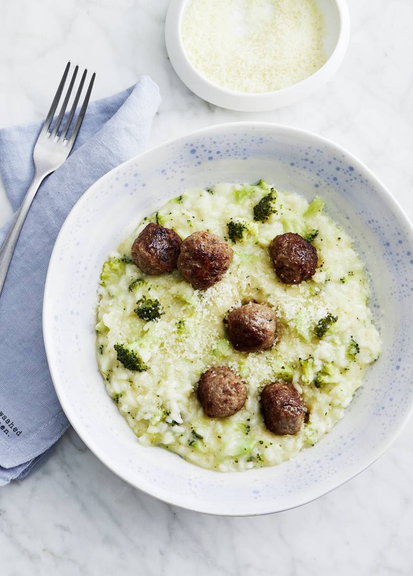 Brokkoli-Risotto mit Mettbällchen im Monsieur Cuisine | ZauberMix Brokkoli-Risotto mit Mettbällchen im Monsieur Cuisine | ZauberMix