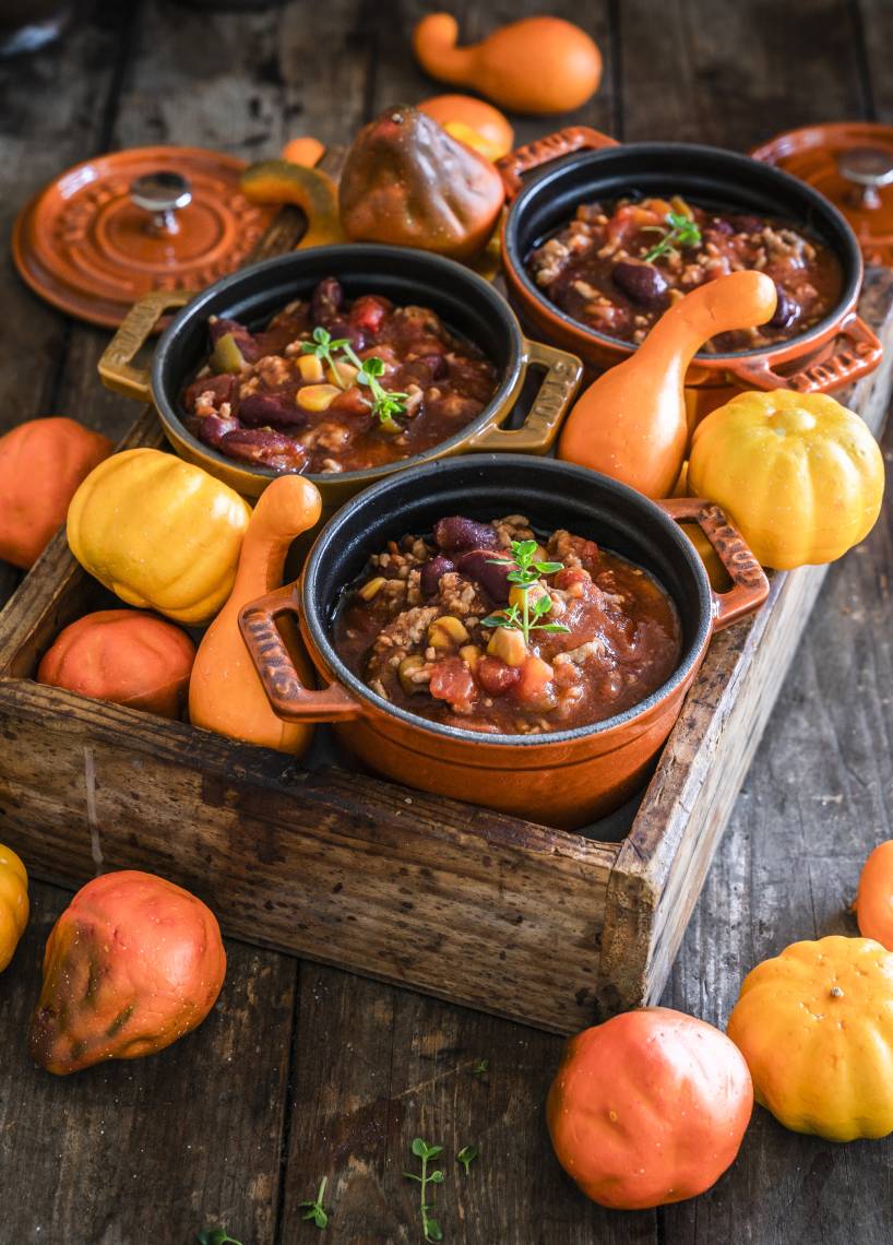 Chili con Carne mit Kürbis aus dem Monsieur Cuisine | ZauberMix Chili con Carne mit Kürbis aus dem Monsieur Cuisine | ZauberMix