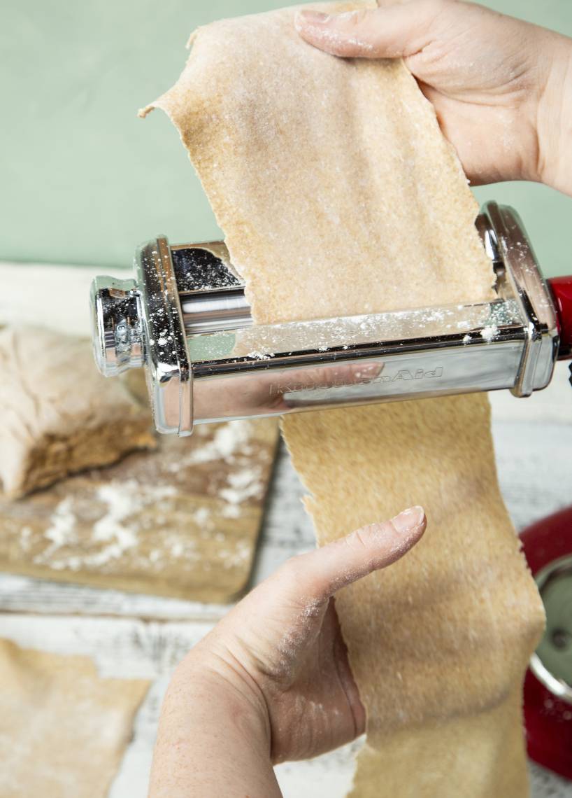 Dinkel-Vollkorn-Lasagneplatten mit dem Monsieur Cuisine | ZauberMix Dinkel-Vollkorn-Lasagneplatten mit dem Monsieur Cuisine | ZauberMix