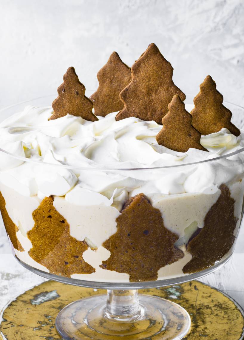 Einfache Vanillecreme mit Lebkuchen