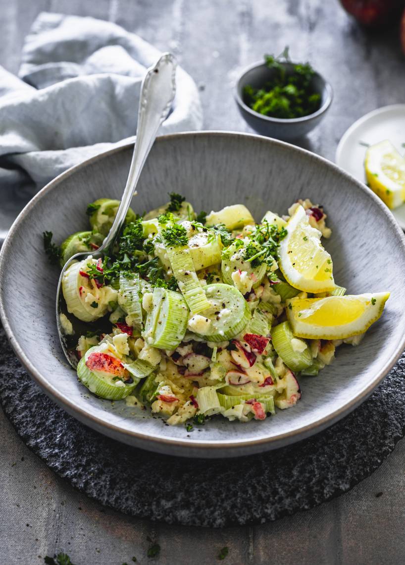 Lauch-Apfel-Salat aus dem Monsieur Cuisine | ZauberMix Lauch-Apfel-Salat aus dem Monsieur Cuisine | ZauberMix