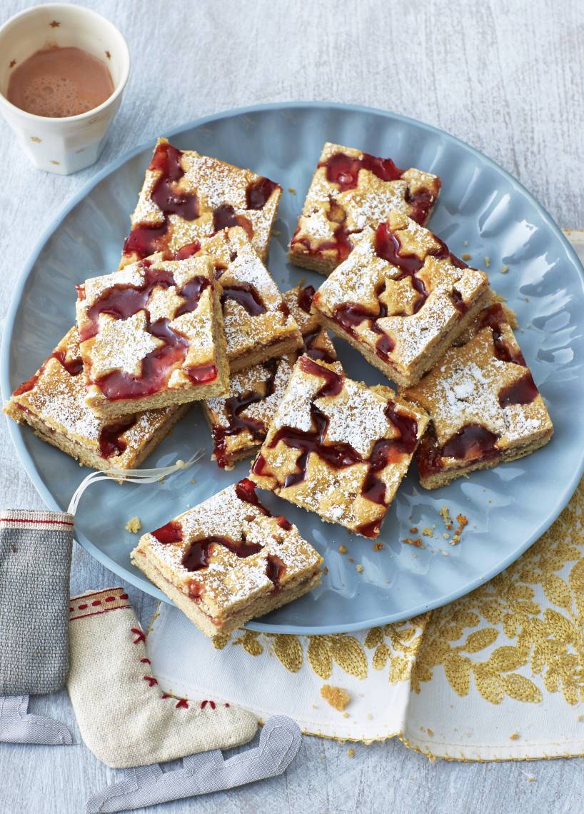 Linzer-Schnitten mit Gelee aus dem Monsieur Cuisine | ZauberMix Linzer-Schnitten mit Gelee aus dem Monsieur Cuisine | ZauberMix