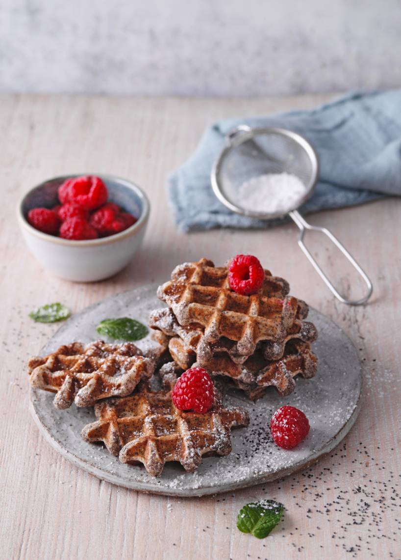 Mohn-Hefe-Waffeln mit dem Monsieur Cuisine | ZauberMix Mohn-Hefe-Waffeln mit dem Monsieur Cuisine | ZauberMix
