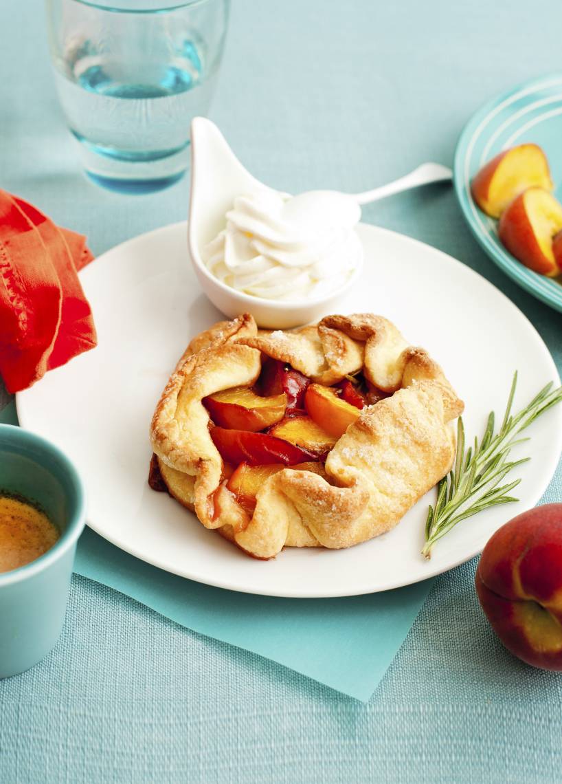 Pfirsich-Tartelettes mit Rosmarin