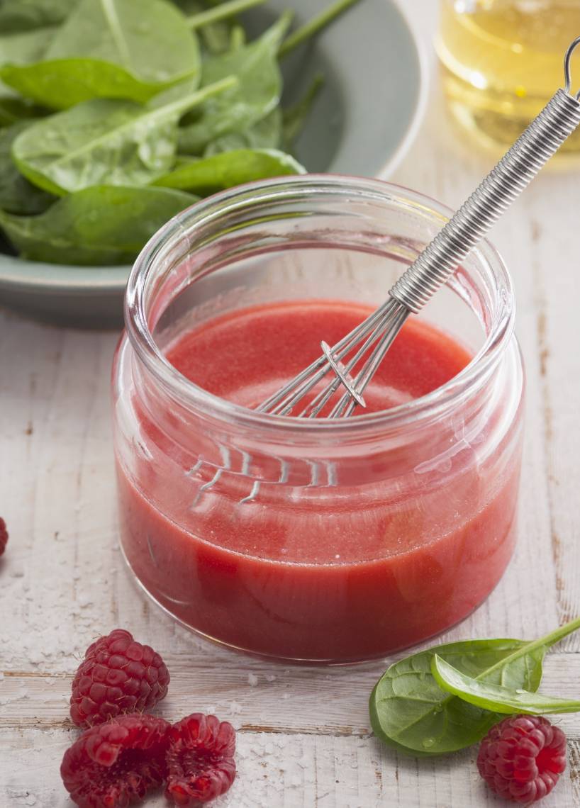 Seidiges Himbeer-Dressing aus dem Monsieur Cuisine | ZauberMix Seidiges Himbeer-Dressing aus dem Monsieur Cuisine | ZauberMix