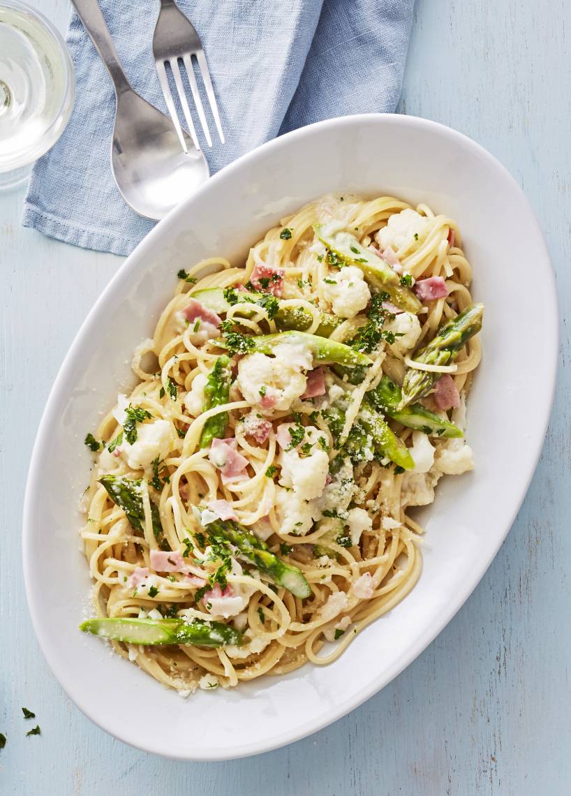 Spargel-Blumenkohl-Nudeln aus dem Monsieur Cuisine | ZauberMix Spargel-Blumenkohl-Nudeln aus dem Monsieur Cuisine | ZauberMix