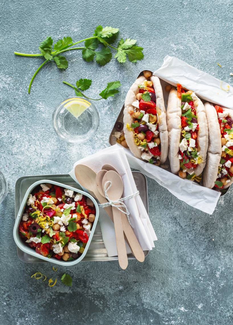 Vegetarische Pita-Wraps mit dem Monsieur Cuisine | ZauberMix Vegetarische Pita-Wraps mit dem Monsieur Cuisine | ZauberMix