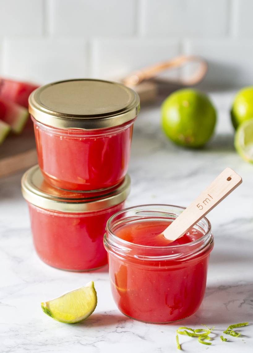 Wassermelonen-Limetten-Gelee mit dem Monsieur Cuisine | ZauberMix Wassermelonen-Limetten-Gelee mit dem Monsieur Cuisine | ZauberMix