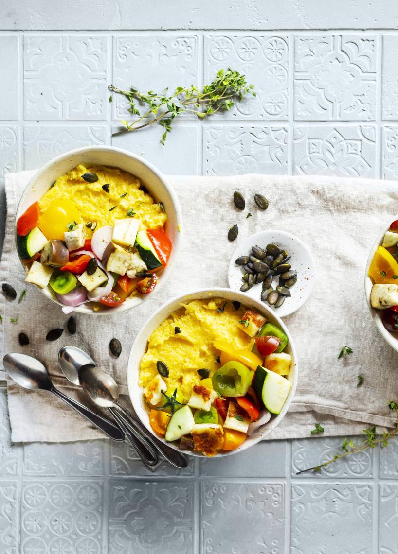 Polenta im Ratatouille-Gemüse im Monsieur Cuisine | ZauberMix Polenta im Ratatouille-Gemüse im Monsieur Cuisine | ZauberMix