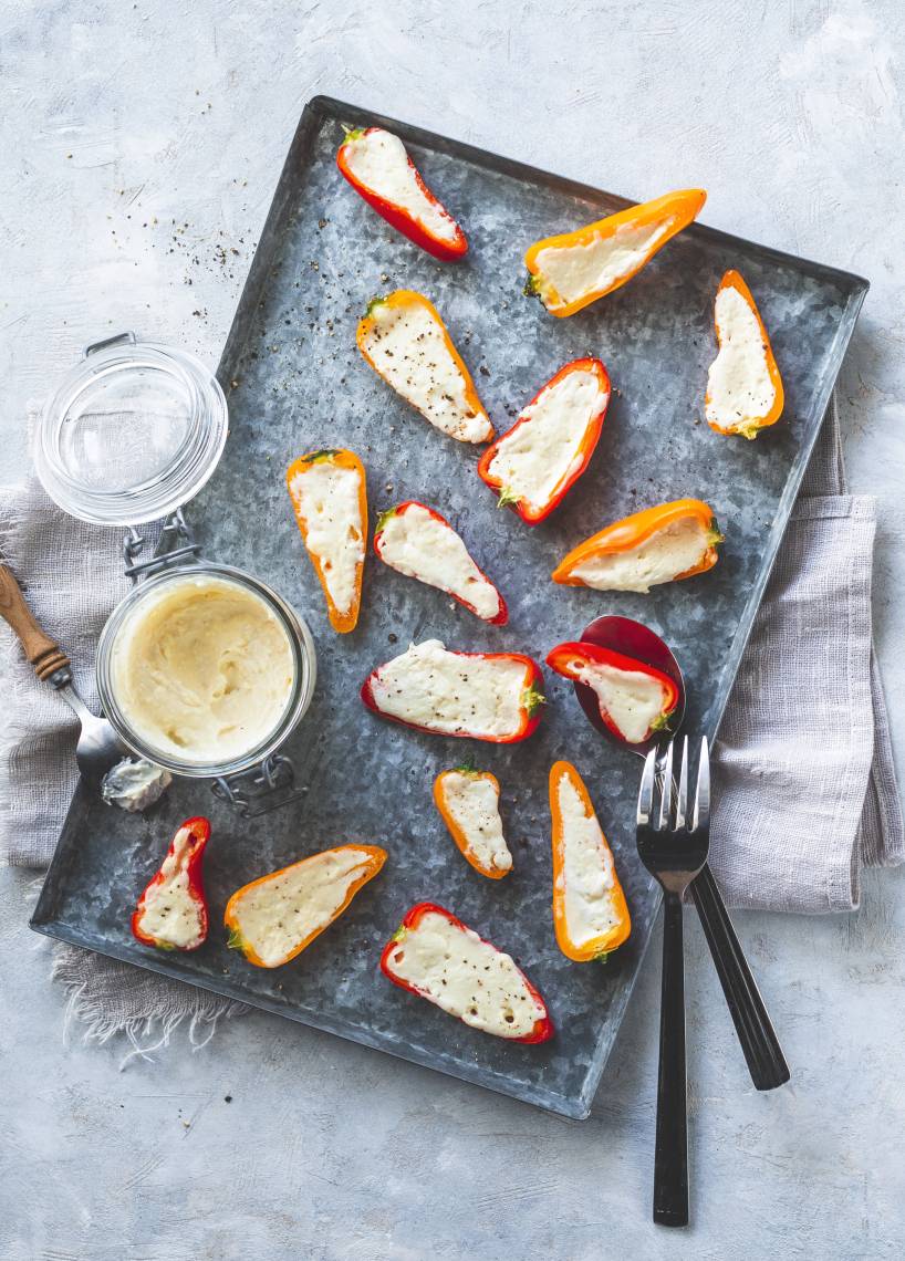 Gedämpfte und gefüllte Mini-Paprika aus dem Monsieur Cuisine | ZauberMix Gedämpfte und gefüllte Mini-Paprika aus dem Monsieur Cuisine | ZauberMix