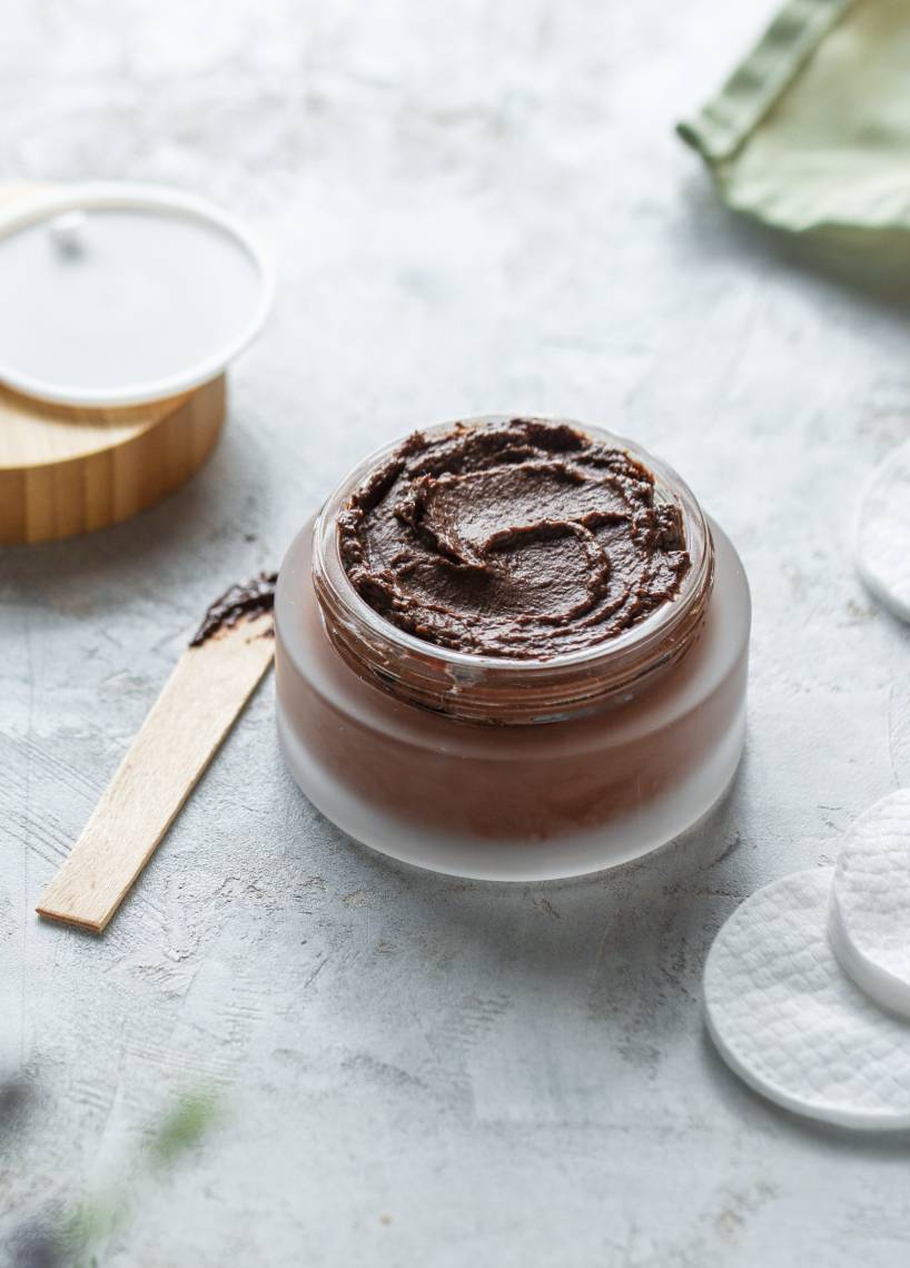 Pflegende Gesichtsmaske mit Kakao