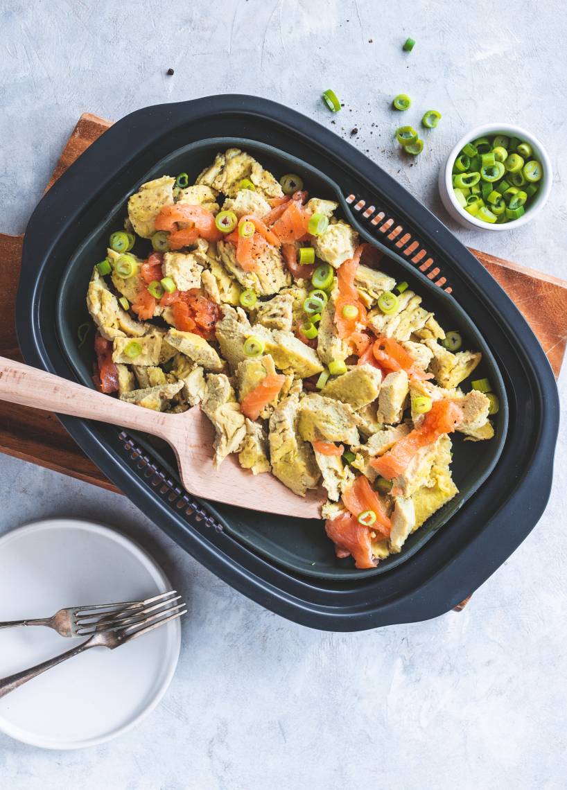 Rührei mit Lachs im Monsieur Cuisine | ZauberMix Rührei mit Lachs im Monsieur Cuisine | ZauberMix