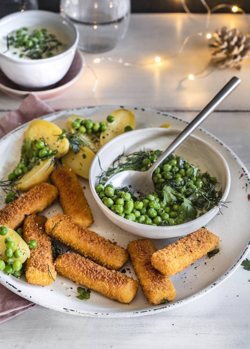 Vegane Fischstäbchen mit Kartoffeln | ZauberMix Vegane Fischstäbchen mit Kartoffeln | ZauberMix