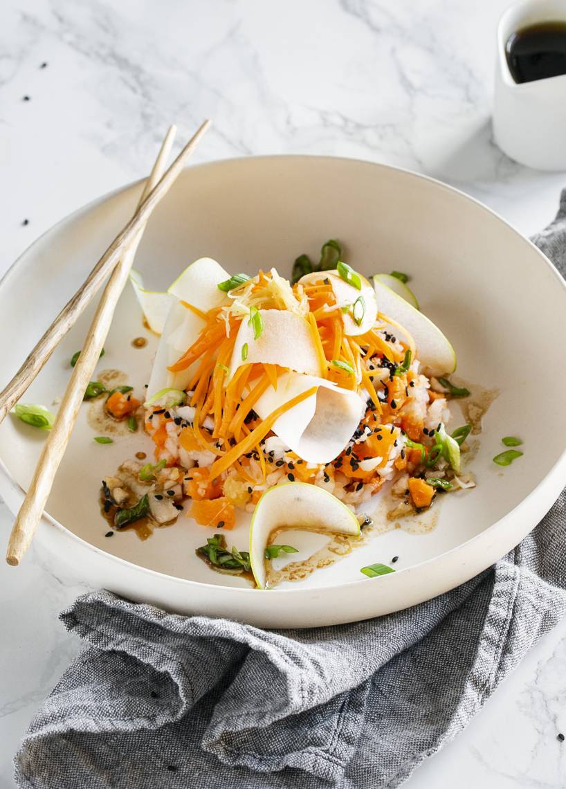 Asiatischer Karotten-Kohlrabi-Salat