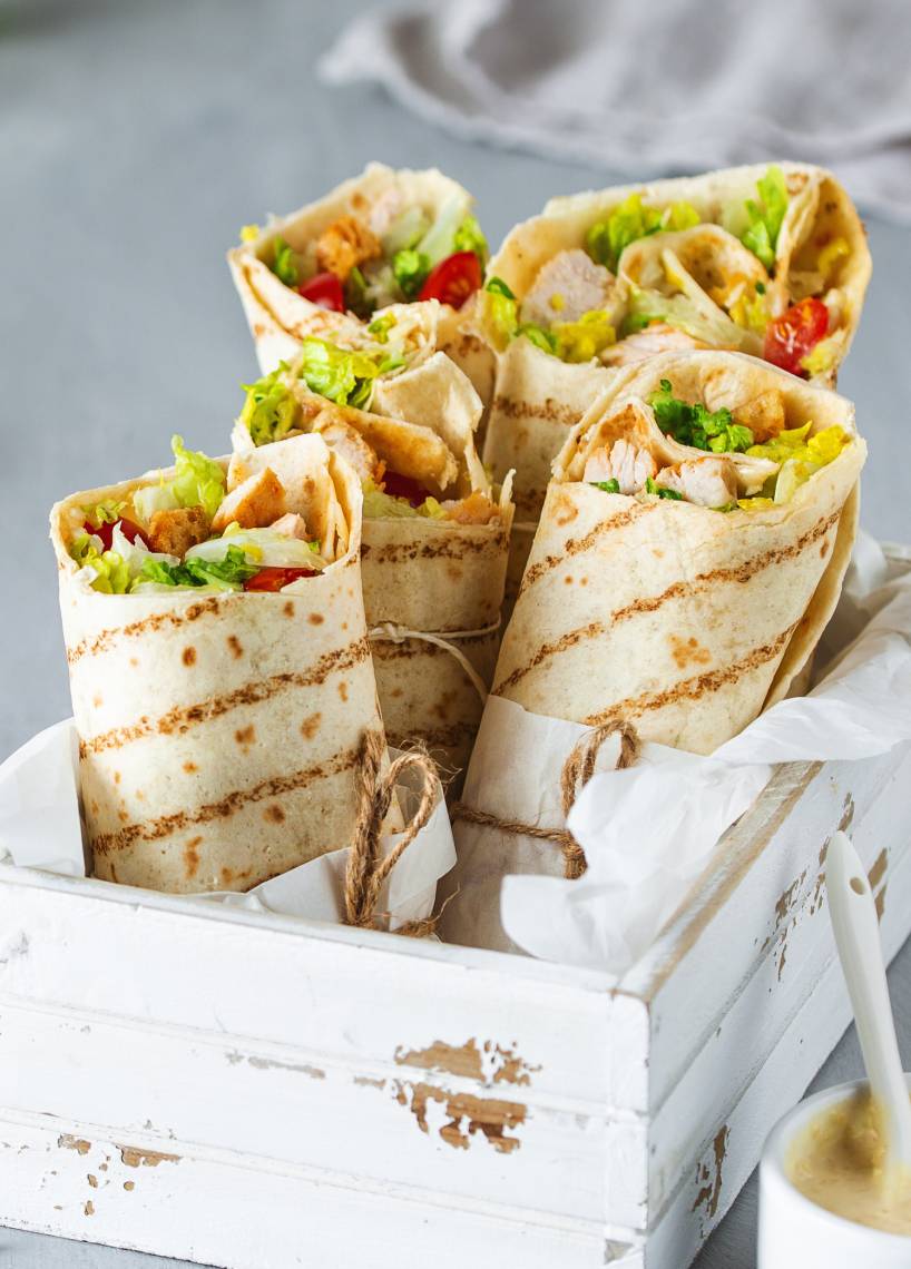Caesar-Salad-Wraps