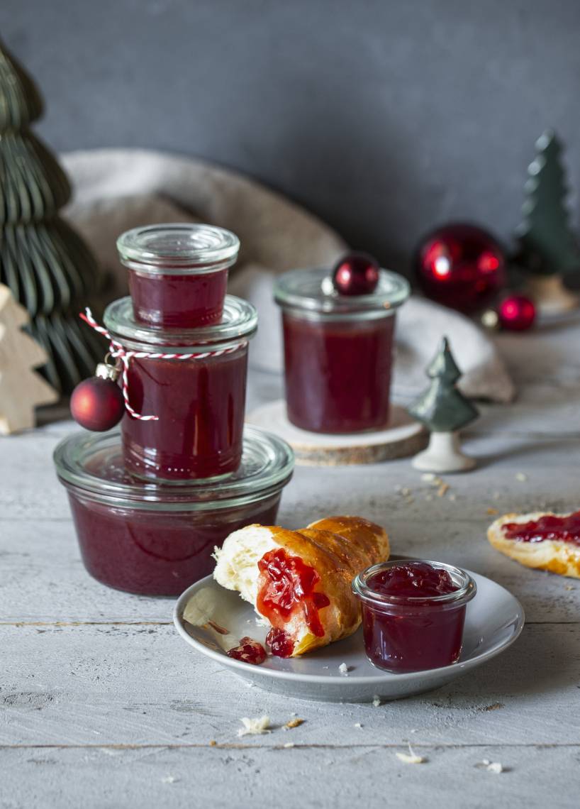 Rotes Gelee mit Weihnachtsaroma im Monsieur Cuisine | ZauberMix