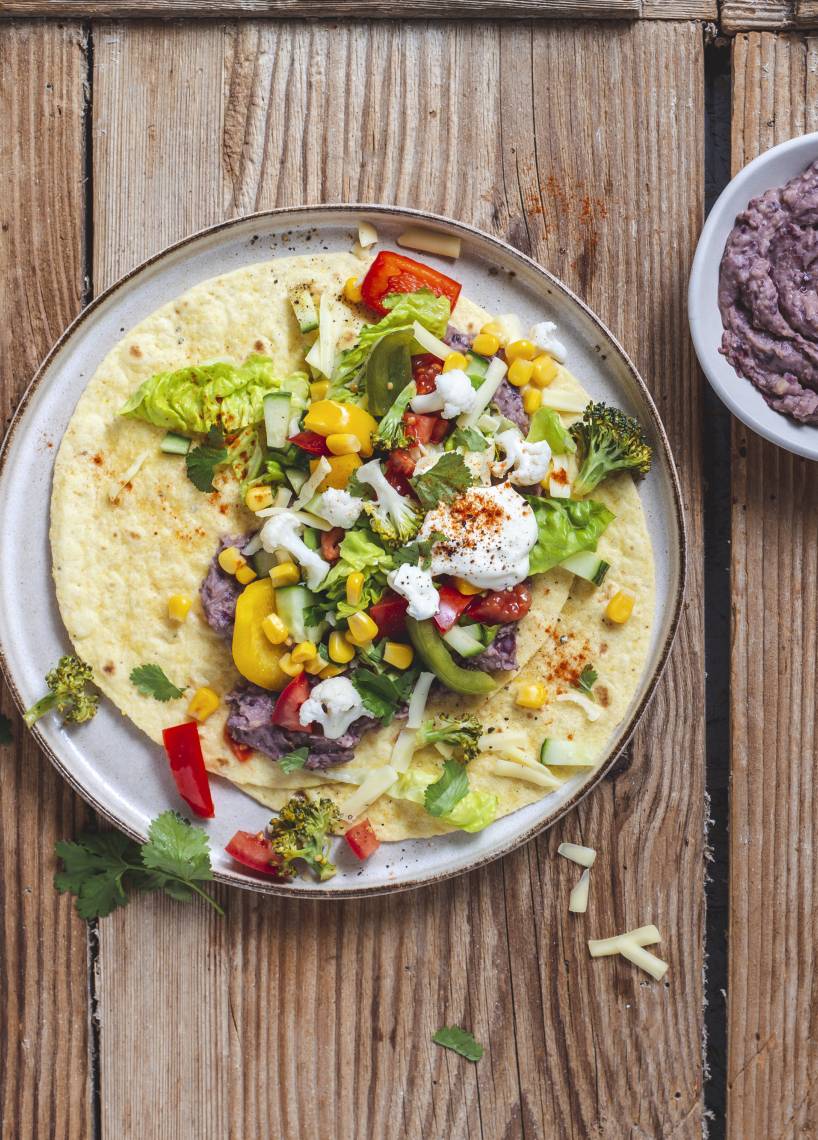 Tortilla mit Bohnencreme aus dem Monsieur Cuisine | ZauberMix