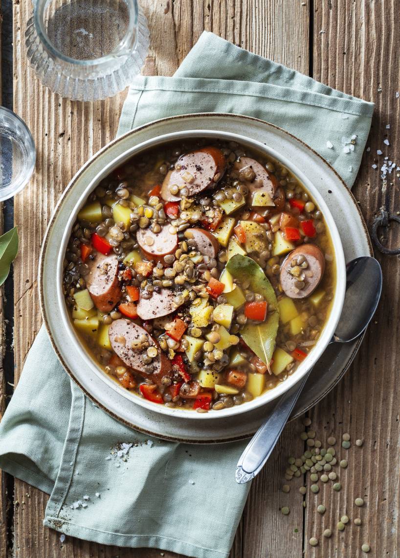 Einfacher Linseneintopf