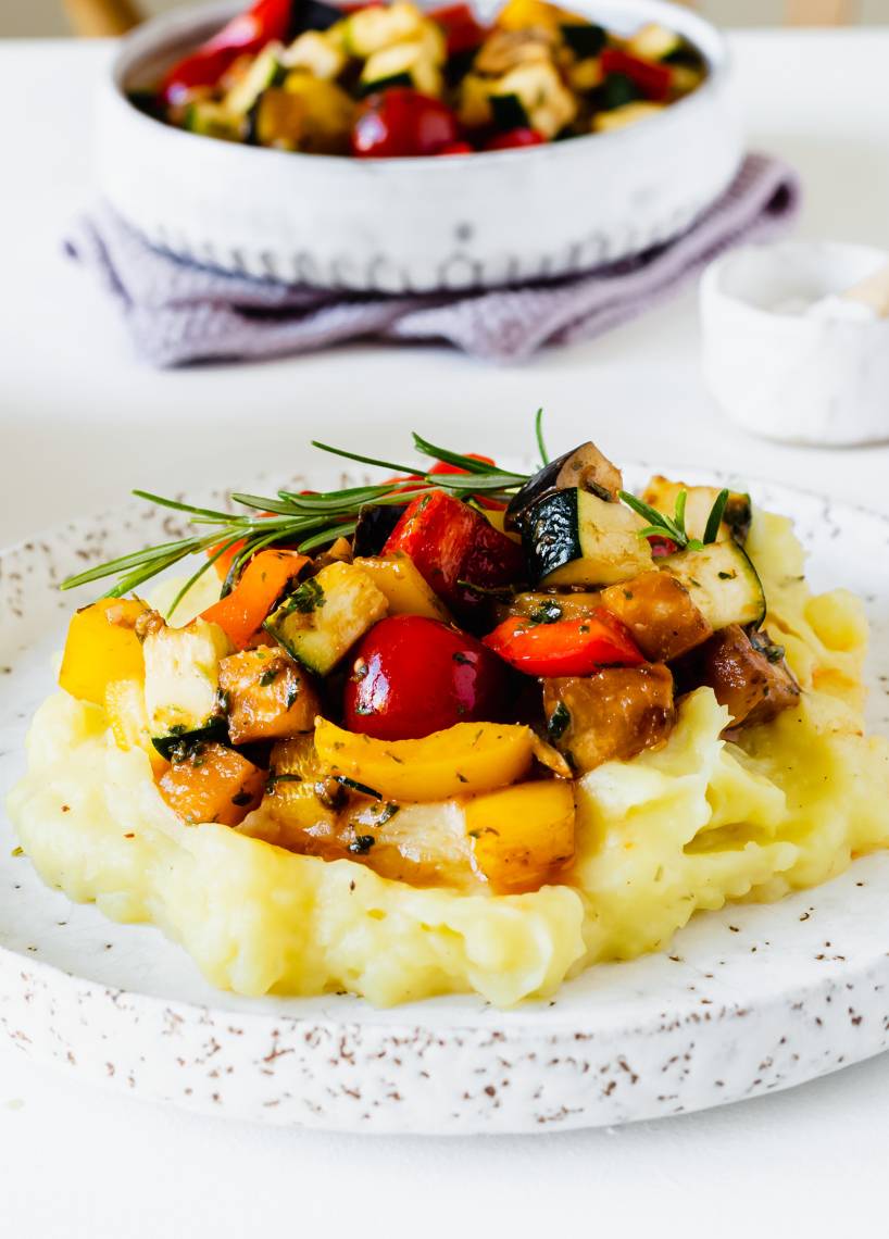 Kartoffelstampf mit Ratatouille im Monsieur Cuisine | ZauberMix