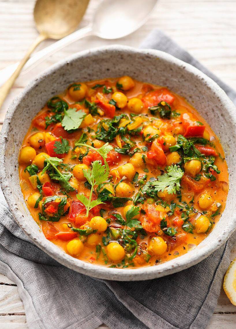 Veganes Kichererbsencurry aus dem Monsieur Cuisine | ZauberMix Veganes Kichererbsencurry aus dem Monsieur Cuisine | ZauberMix