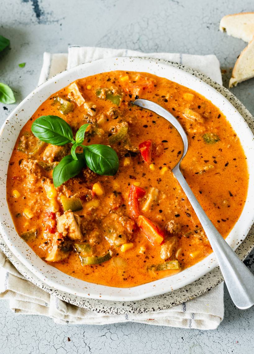 Die beste Pizzasuppe in 25 Minuten