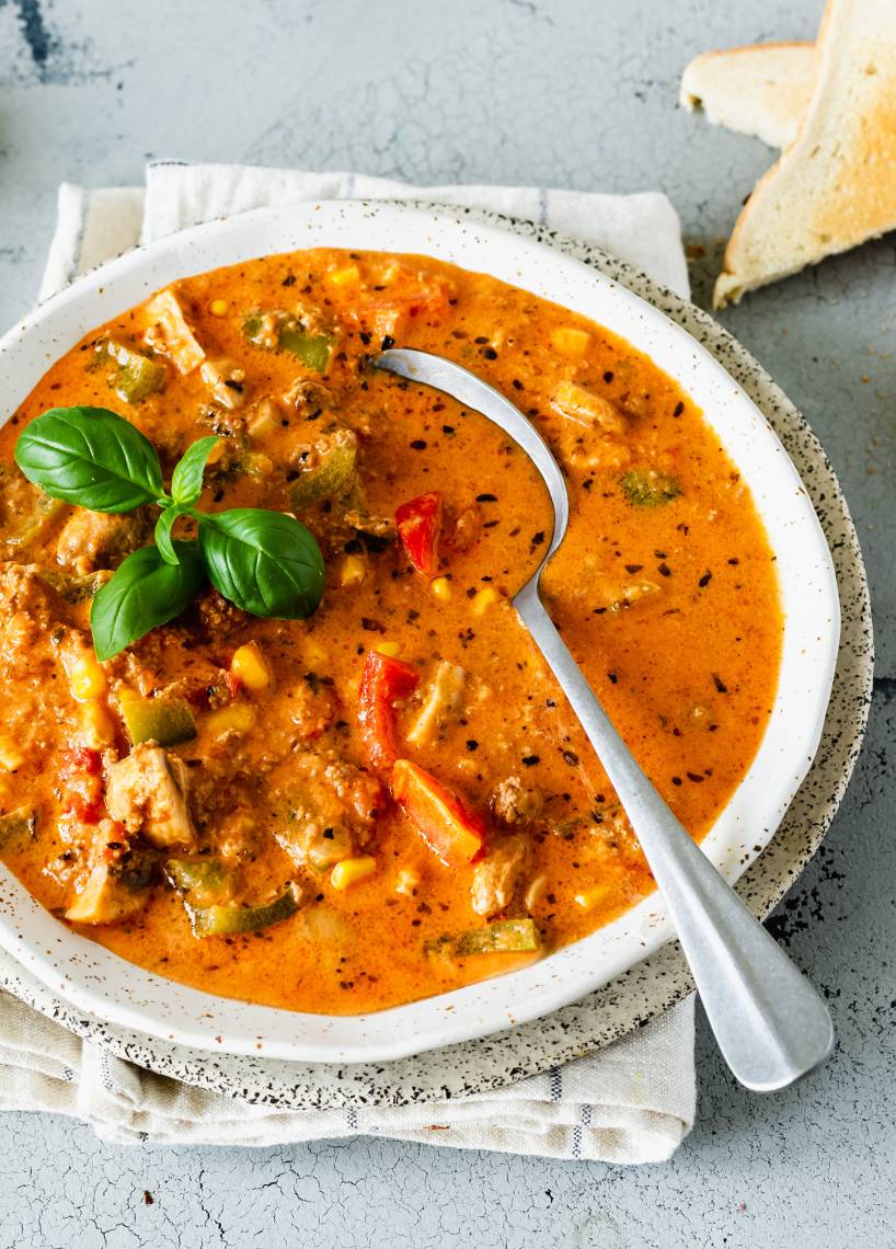 Die beste Pizzasuppe in 25 Minuten