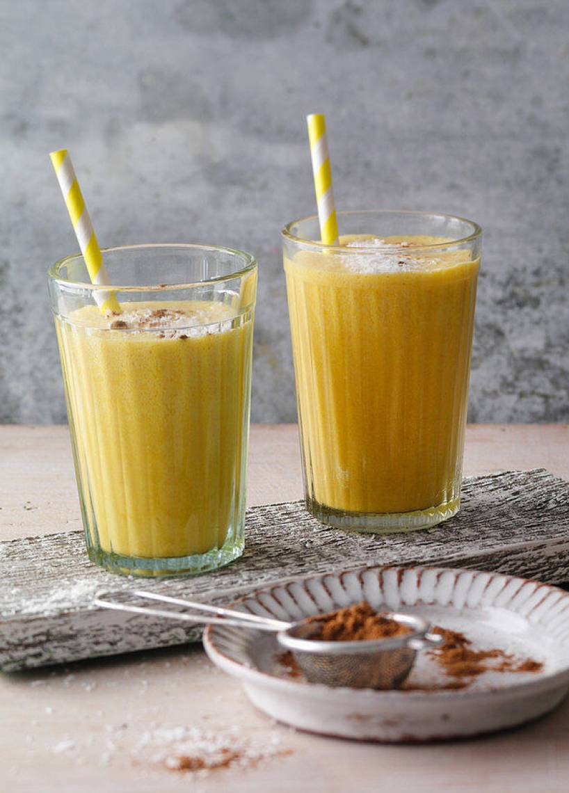 Bananenshake mit Kurkuma