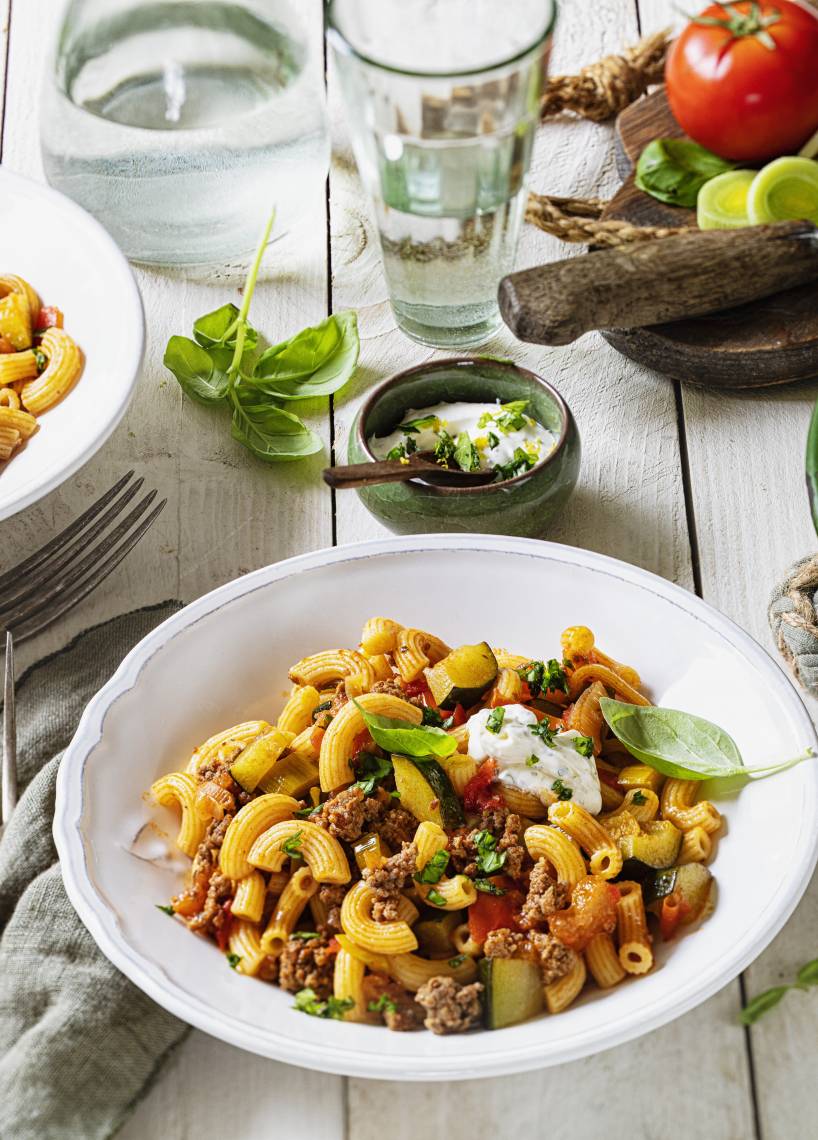 Hackpfanne mit Gemüse im Monsieur Cuisine | ZauberMix