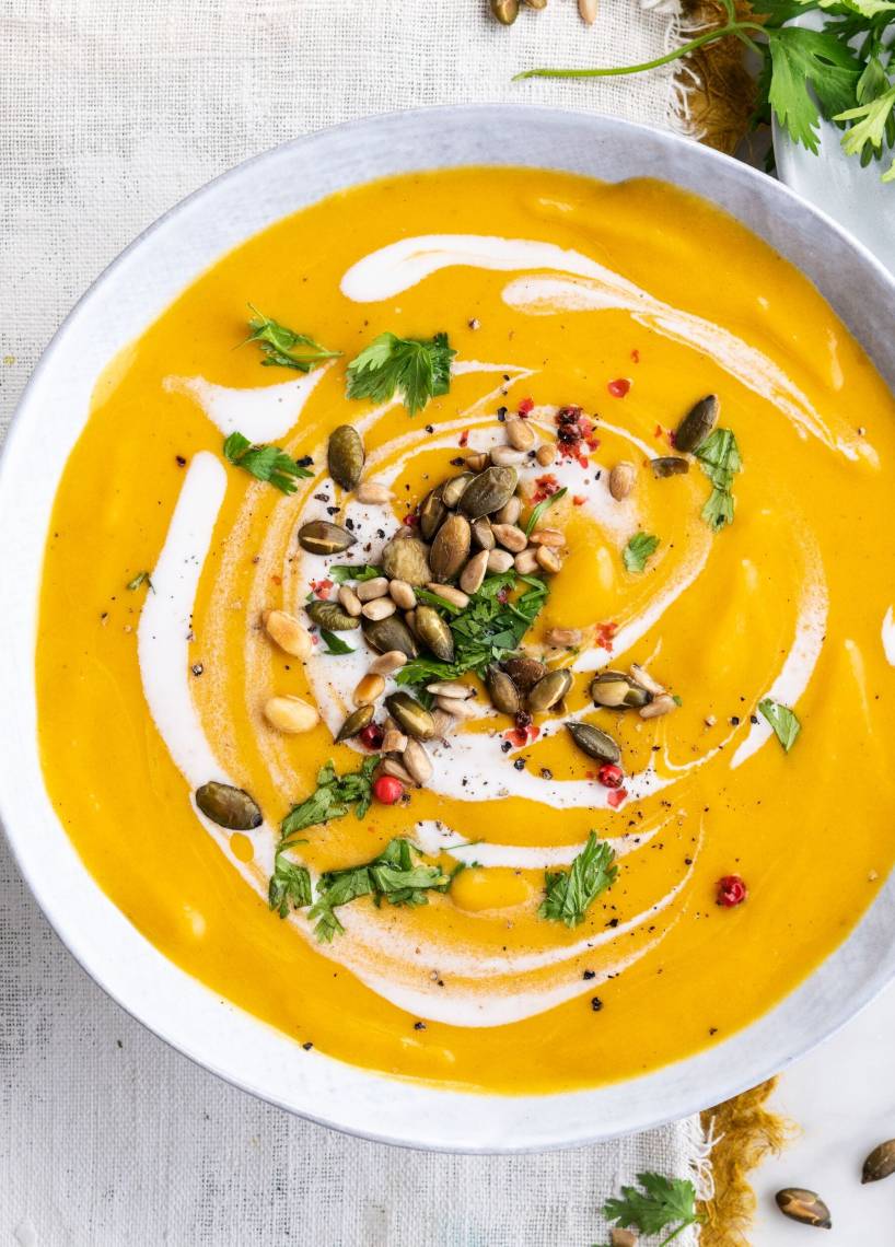 Kürbis-Karotten-Suppe aus dem Monsieur Cuisine | ZauberMix Kürbis-Karotten-Suppe aus dem Monsieur Cuisine | ZauberMix