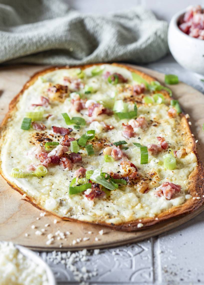 Low-Carb-Flammkuchen