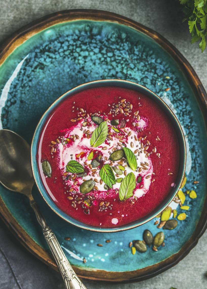 Kalorienarme Rote-Bete-Suppe im Monsieur Cuisine | ZauberMix Kalorienarme Rote-Bete-Suppe im Monsieur Cuisine | ZauberMix