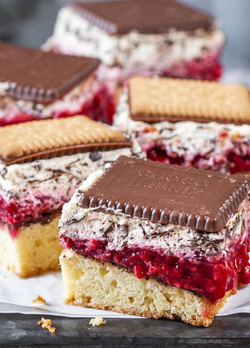 Butterkekskuchen mit Schokolade