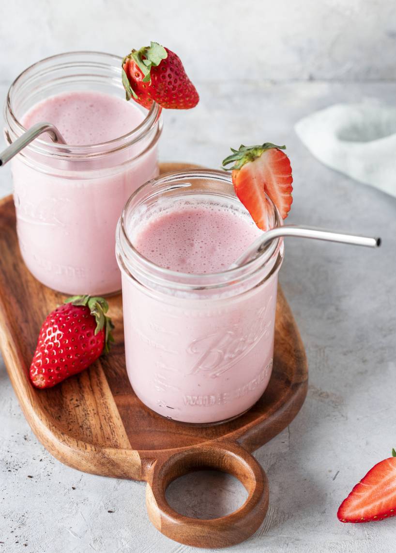 Erdbeermilch mit dem Monsieur Cuisine | ZauberMix Erdbeermilch mit dem Monsieur Cuisine | ZauberMix