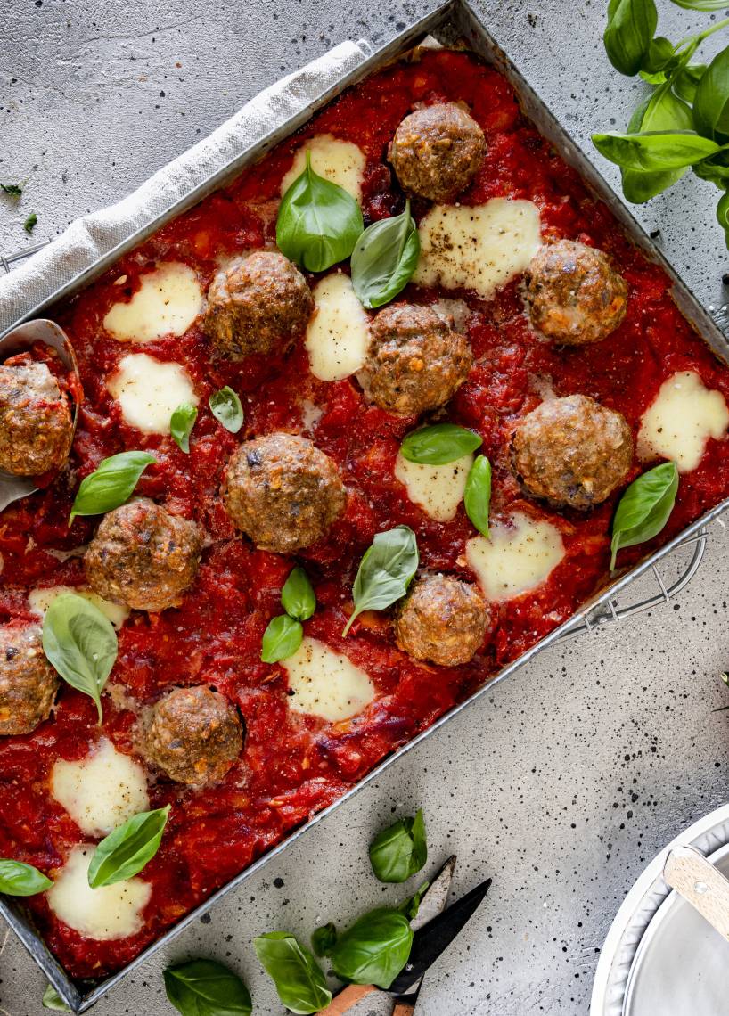 Hackbällchen „Toskana“ vom Blech mit dem Monsieur Cuisine | ZauberMix Hackbällchen „Toskana“ vom Blech mit dem Monsieur Cuisine | ZauberMix