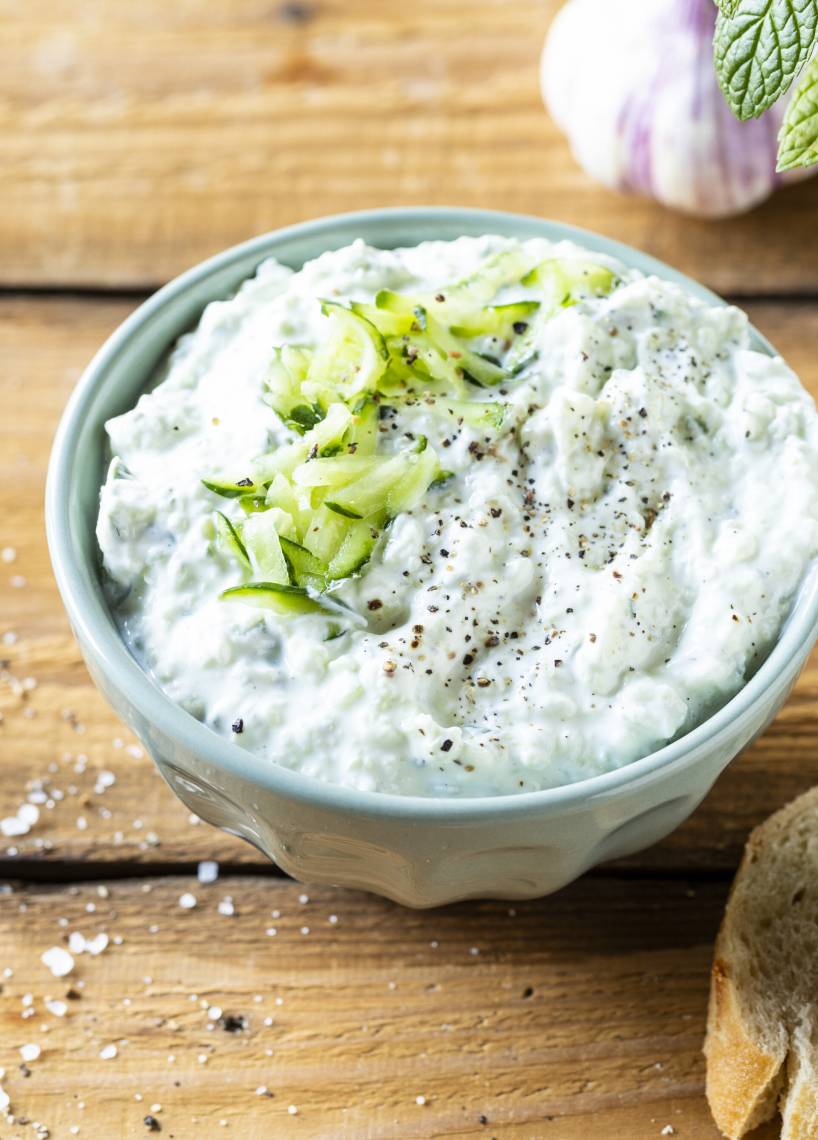 Low-Fat-Zatziki mit Quark