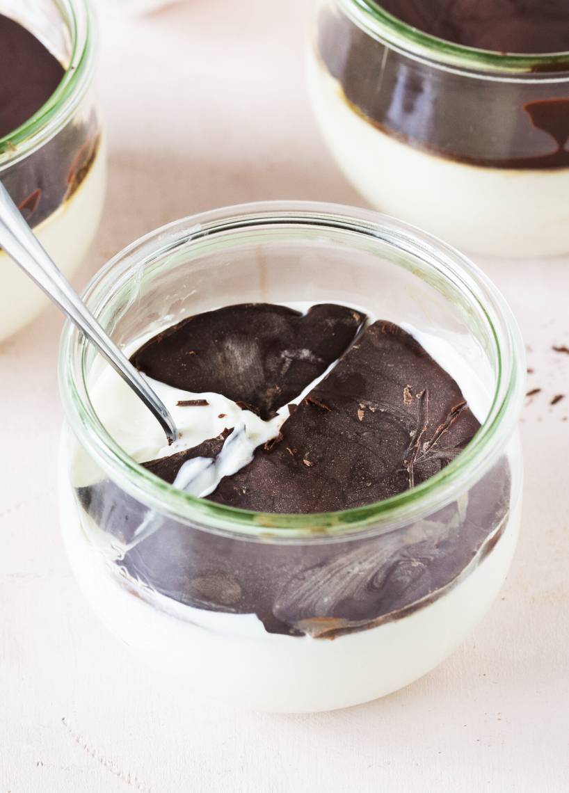 Schoko-Banane zum Löffeln